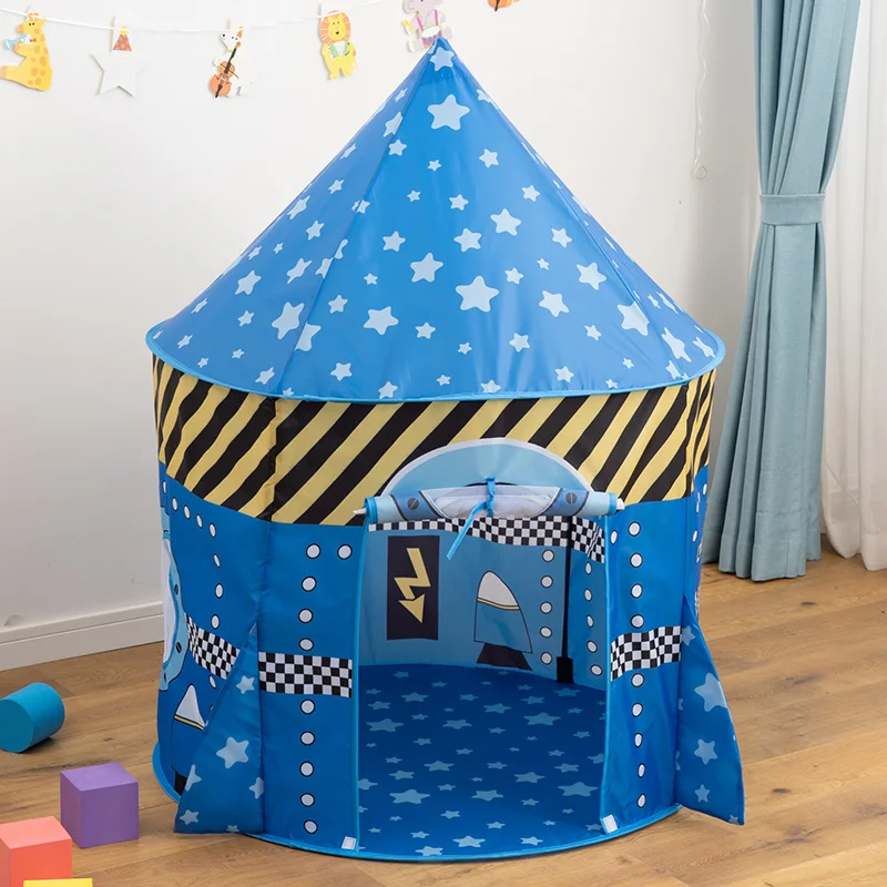 Rocket Spaceship Tent Kids Rocket Tent Playhouse for Indoor Kids Play and Kids Indoor Outdoor Activity