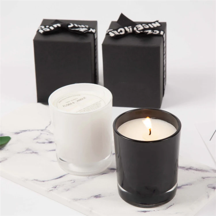 10% Fragrance OEM Custom Logo 10oz 15oz Luxury scented jar candles High end Scented Natural Soy Wax Candle With lids