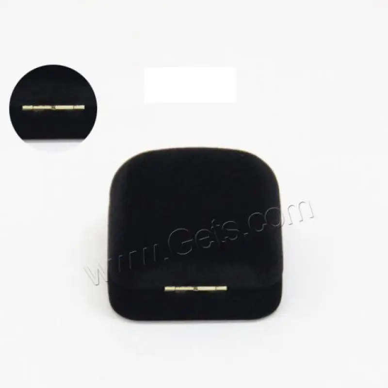 more colors velvet ring box cheaper price jewelry packing square rings box for two rings