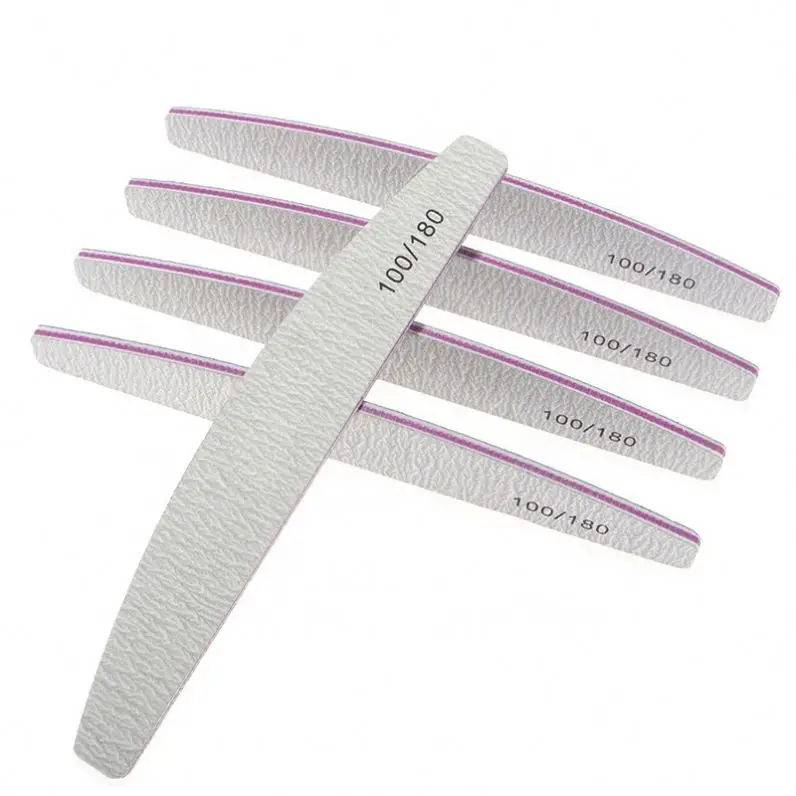 Professional Custom Double Side Disposable Nail File 100/180 Japan Sandpaper Nail File