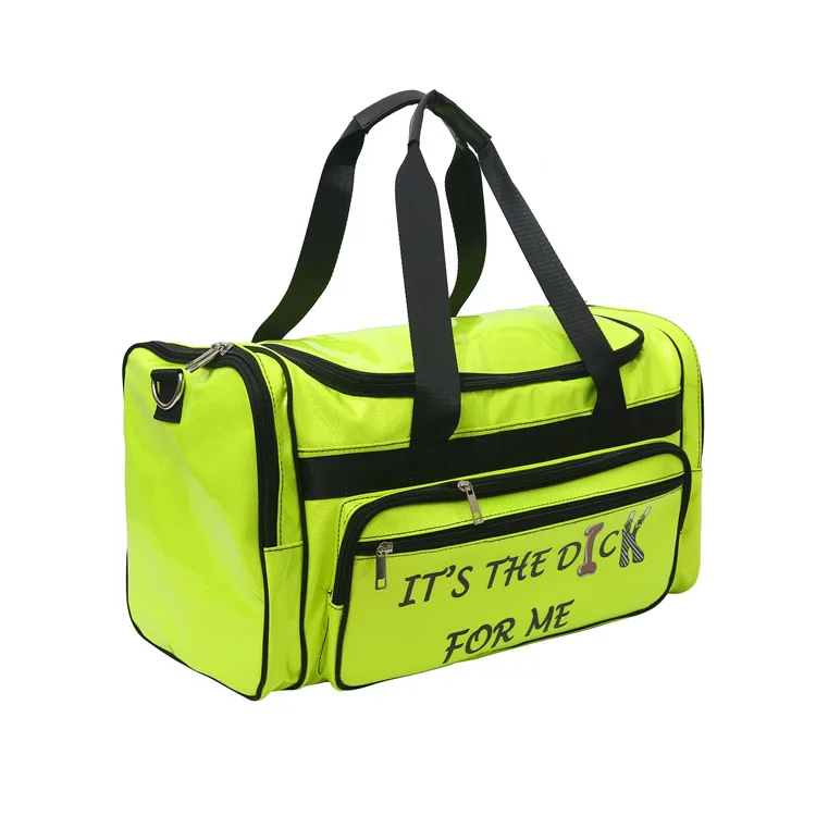 Custom spend a night wap overnight bag waterproof large bling pink holographic luggage travel bags big size