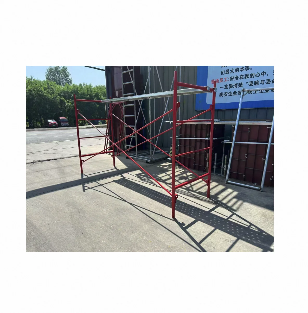 Q235 Construction Steel Mason H Frame Scaffolding Walk Through Building Material with Ladder for Structure Pipe Applications