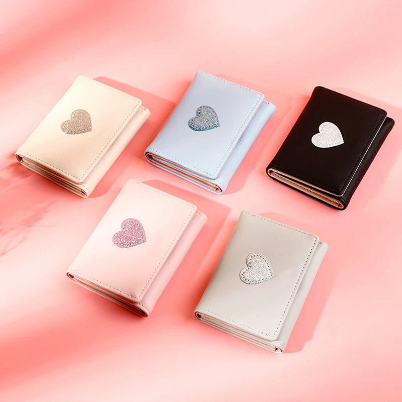 2020 fashion cute wallets for women small women wallet heart shape wallet women ladies purse