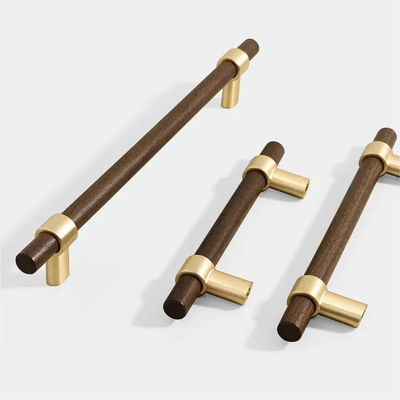 Ручки для кухонного шкафа из натурального дерева
