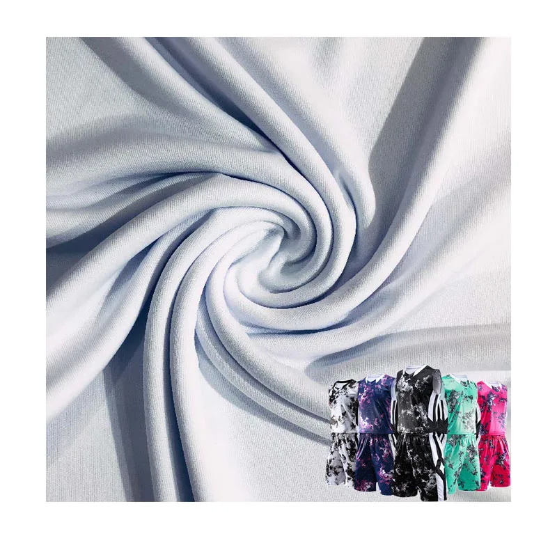 Factory wholesales 100%Polyester 170gsm dry-fit Interlock sport wear fabric