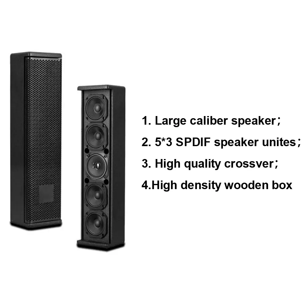 DS50 100 Watts outdoor waterproof speakers sound system professional loudspeaker column 100w for dj sound