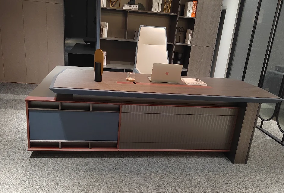 Commercial Furniture Unique Modern Design Office Furniture General Manager Wooden Executive Office Table Desk Black