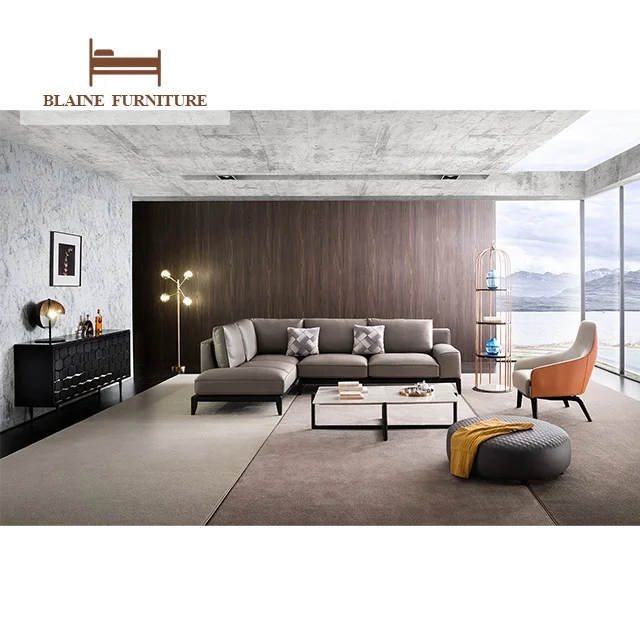 Wholesale Comfortable 1 3 4 Seater Leather Modern Style Sofa For Living Room Furniture
