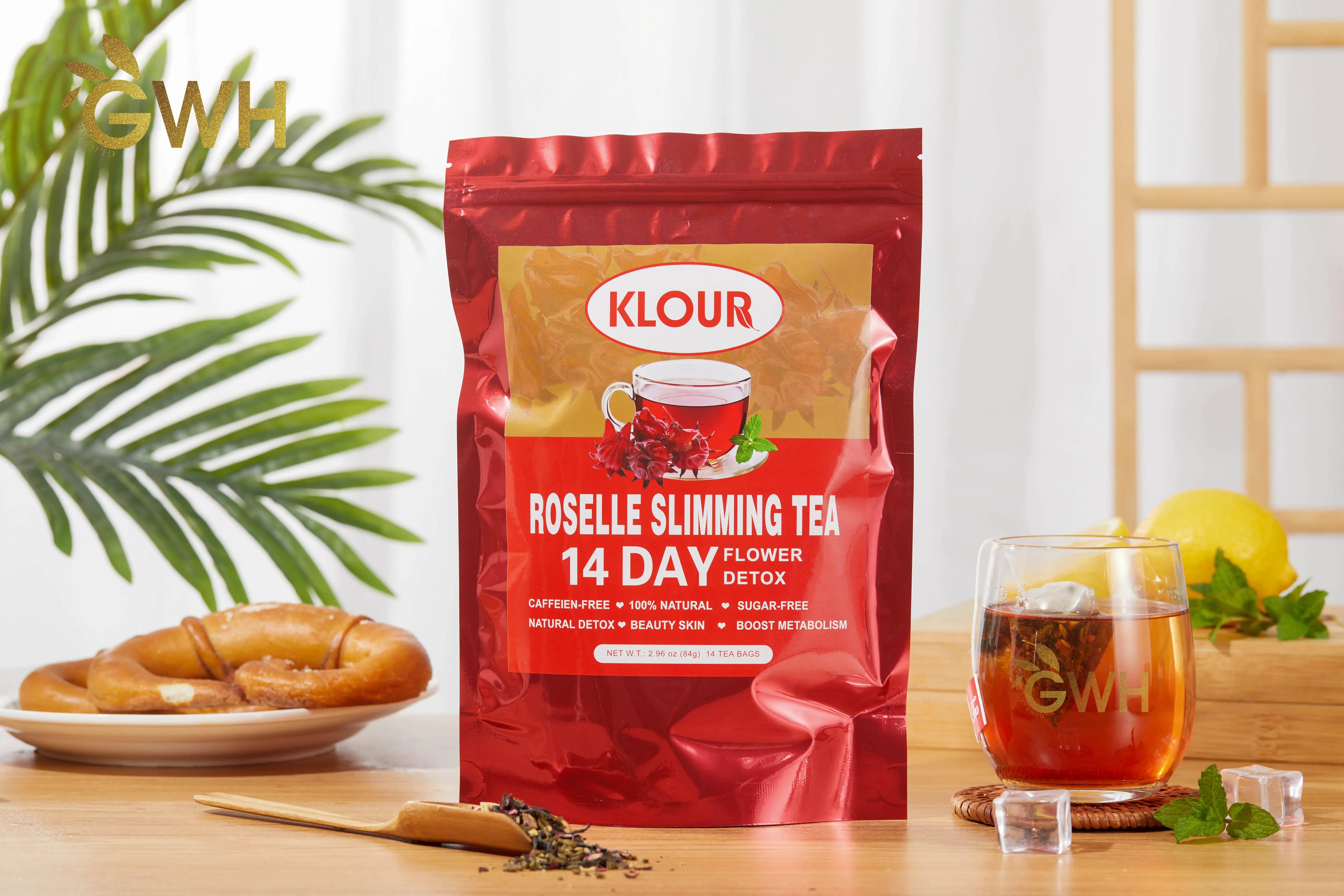 OEM Private Label Slim Detox Tea Natural Herbal Diet Tea with Flat Tummy Benefits Contains Dried Fruit for Weight Loss