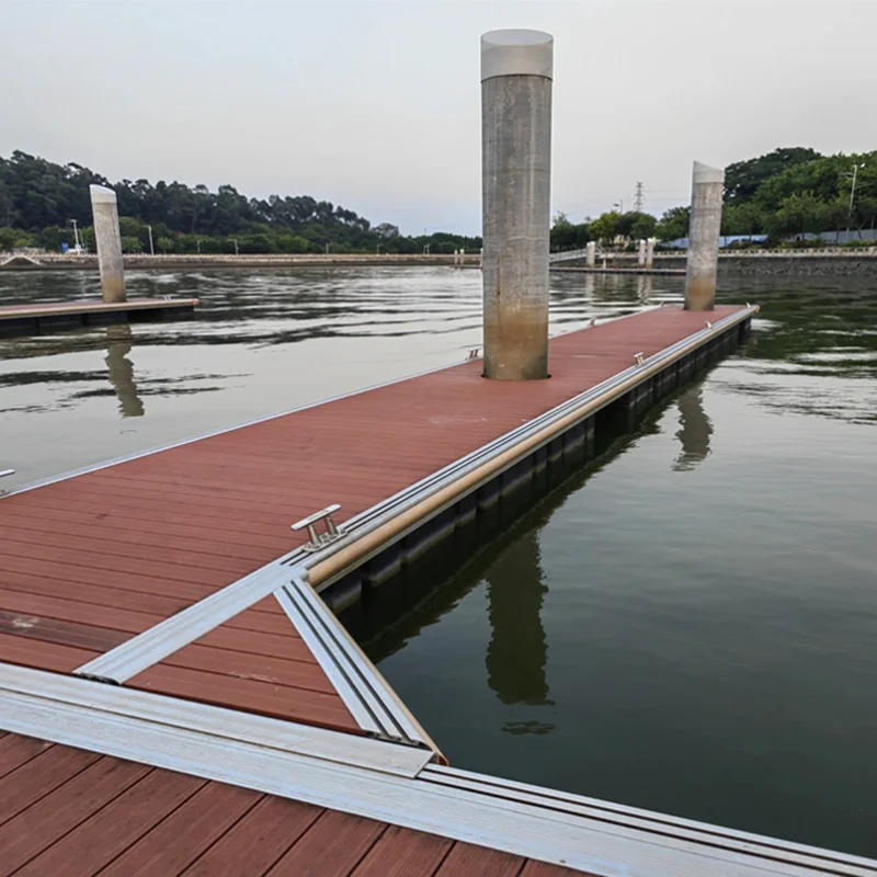Aluminum Floating Platform with Decking Durable Aluminum Frame Pontoon Dock Sidewalk Bridge