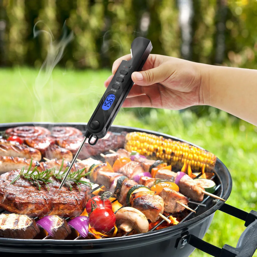 Start For Indoor/Outdoor Electron Hanging Dial Meat Thermometers Mini Winter Metal Min Max Smart Bbq Thermometer