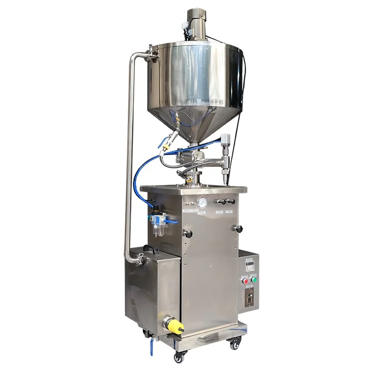 Still Water Bottling Strawberry Jam Sugar Cane Juice Hot Sticky Liquids Filling Machine Plant