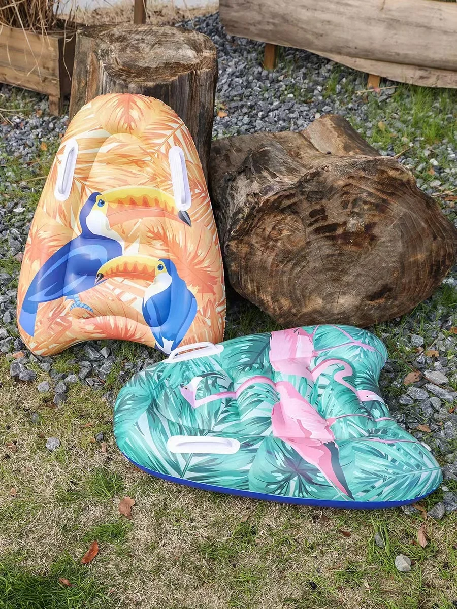 Thickened inflatable surfboard for children swimming planking board for  learning to swim light kick board water surfing board