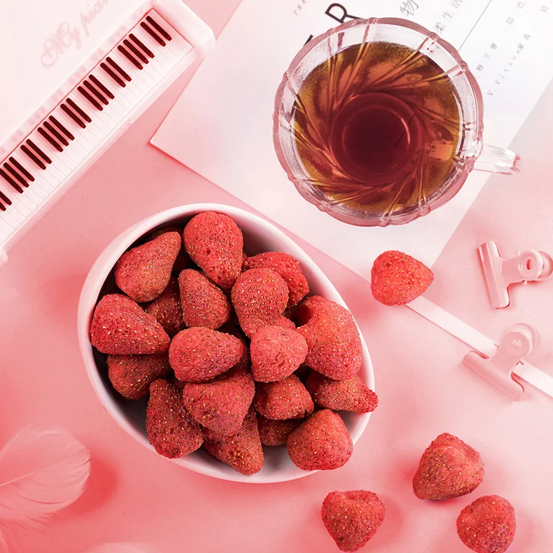 Wholesale New Arrival Pure Natural Freeze Dried Fruit Strawberry Slice Dry Strawberry