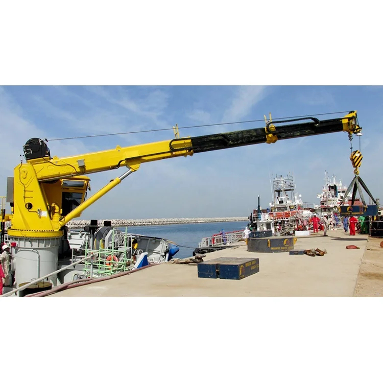 30 Tons Mobile Harbour Portal Telescopic Boom Deck Crane for Ship