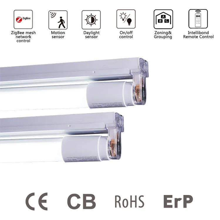 2ft 4ft 5ft T8 Led Tube 18w T8 Led Tube Light Fixture With Microwave Motion Sensor