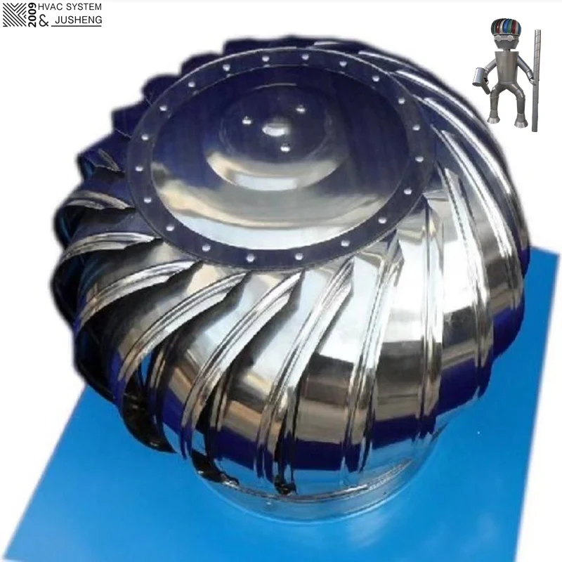 
Jusheng Wind Driven Turbine Ventilator Exhaust Roof Fan Without Power 