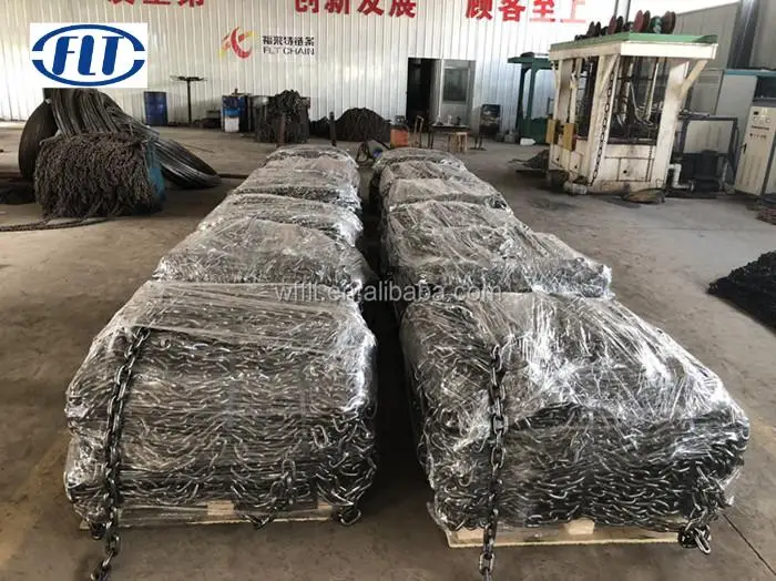 14*50mm 20*80mm 26*92mm Black Heavy Duty Alloy Steel Welded Mining Round Link G80 Link Chain