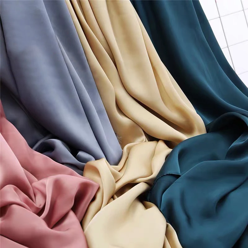Natural 100% Real Mulberry Silk Fabric Custom Silk Stretch Satin Fabric