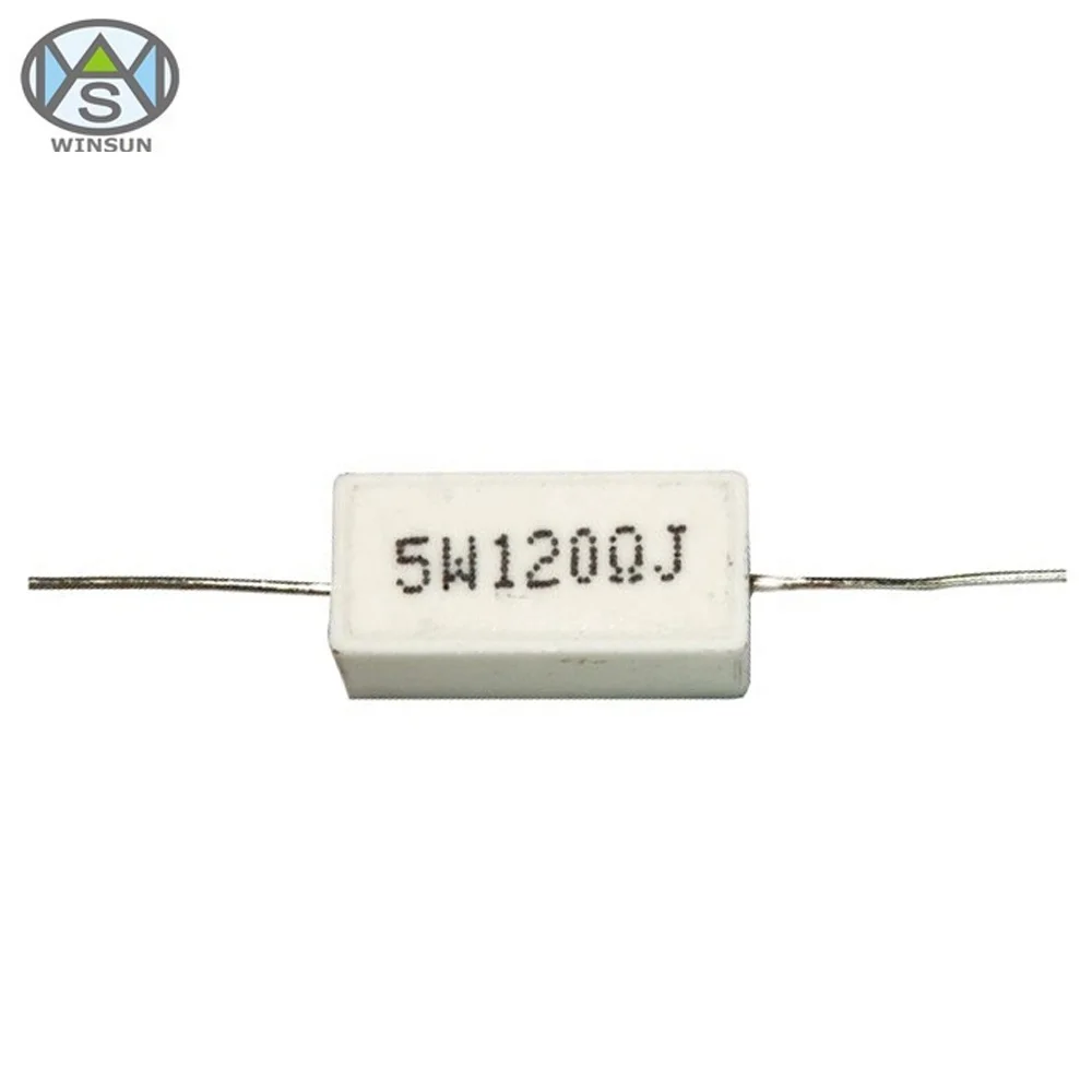 1W 3W 5W 6W 10W 15W 20W 25W 30W 40W 50W 100W  SQP Horizontal Type Ceramic Core Cement Power Resistor