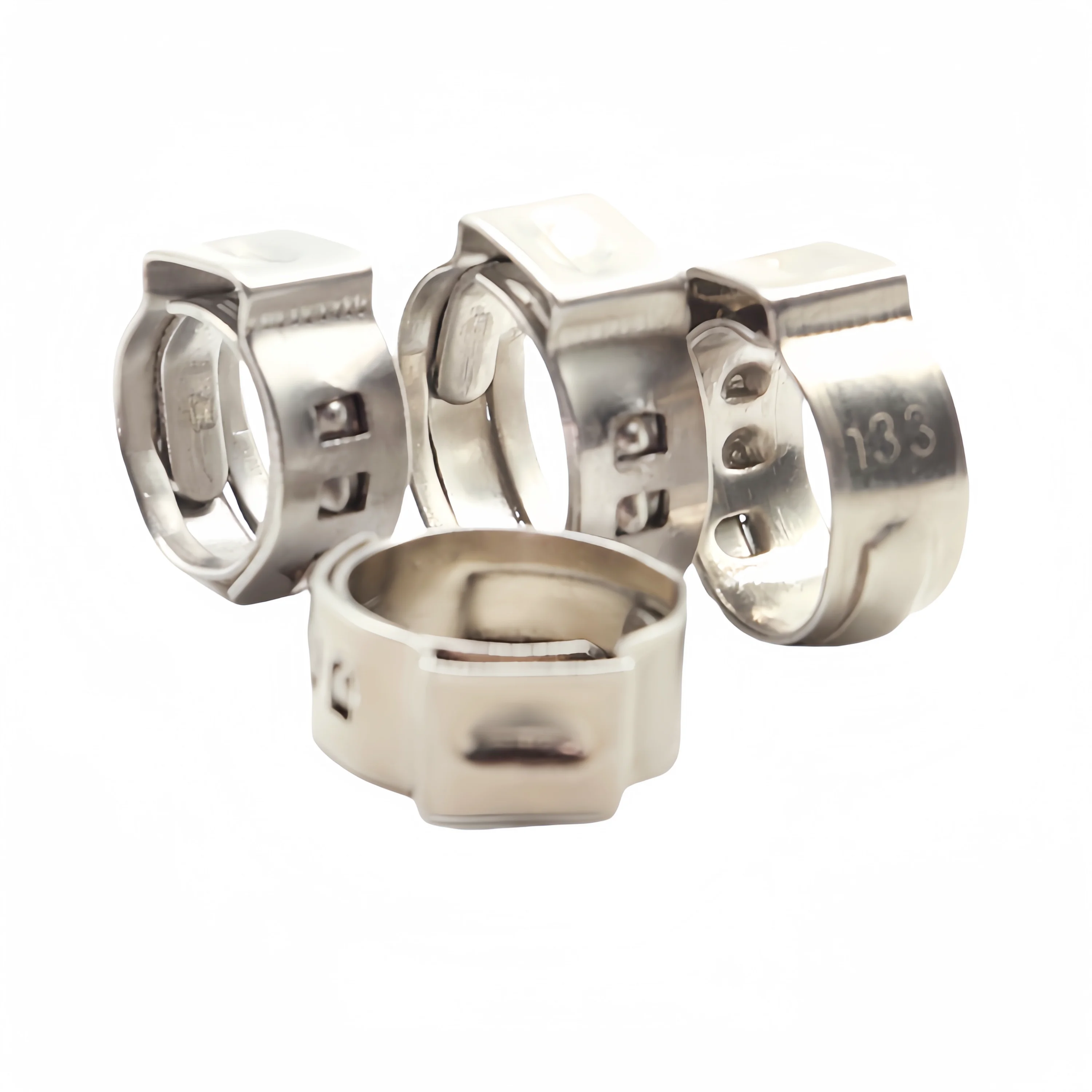 Hot Sale SS304 Stainless Steel Ear Clamp Series Stepless ear clips