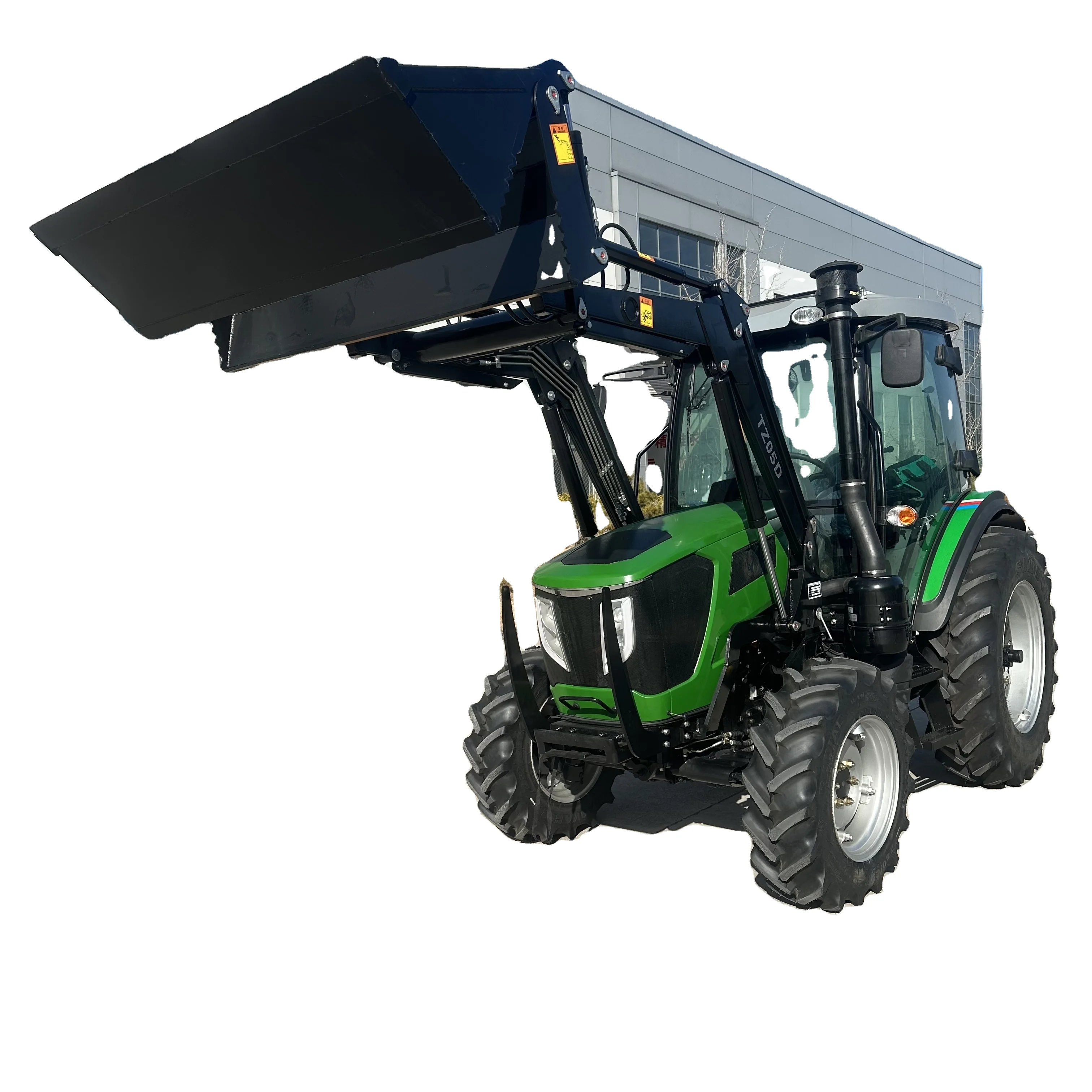 Трактор E-Mark/COC сертификат 50 л.с. 4x4 с фронтальным погрузчиком 4 в 1 ковш для европейских