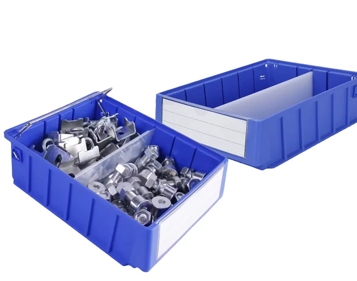 Eco-Friendly Portable Shelf Storage Boxes Plastic Storage Bins Office Organization Tools Parts Screws Injection Technics