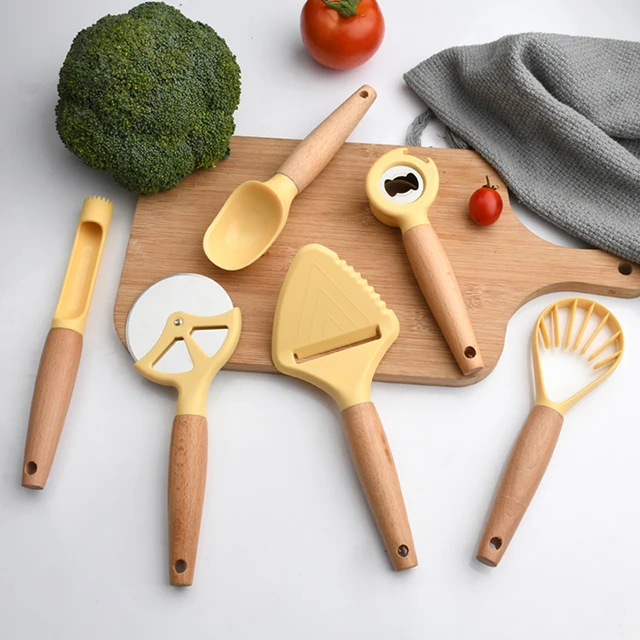 Latest 10 Piece Ice Cream Scooper Can Opener Pizza Cutter Cheese Grater Fruit Corer Meat hammer Kitchen Tools Cooking Gadget Set