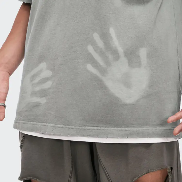 Customized Custom Design Unisex Oversized Heat Sensitive Color Changing T shirts Women