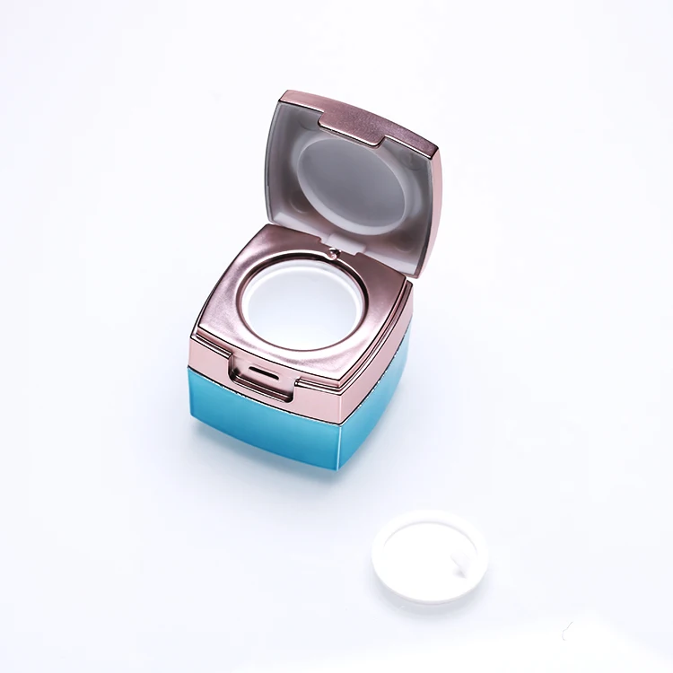 5g flip caps luxury sweet plastic square cosmetic jars frosted china factory price wholesale makeup brushes container with lids
