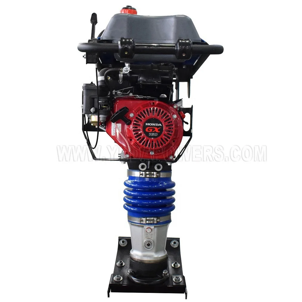 Высококачественный бензиновый уплотнитель двигателя Honda GX160 5.5hp трамбовочный станок 80 кг из