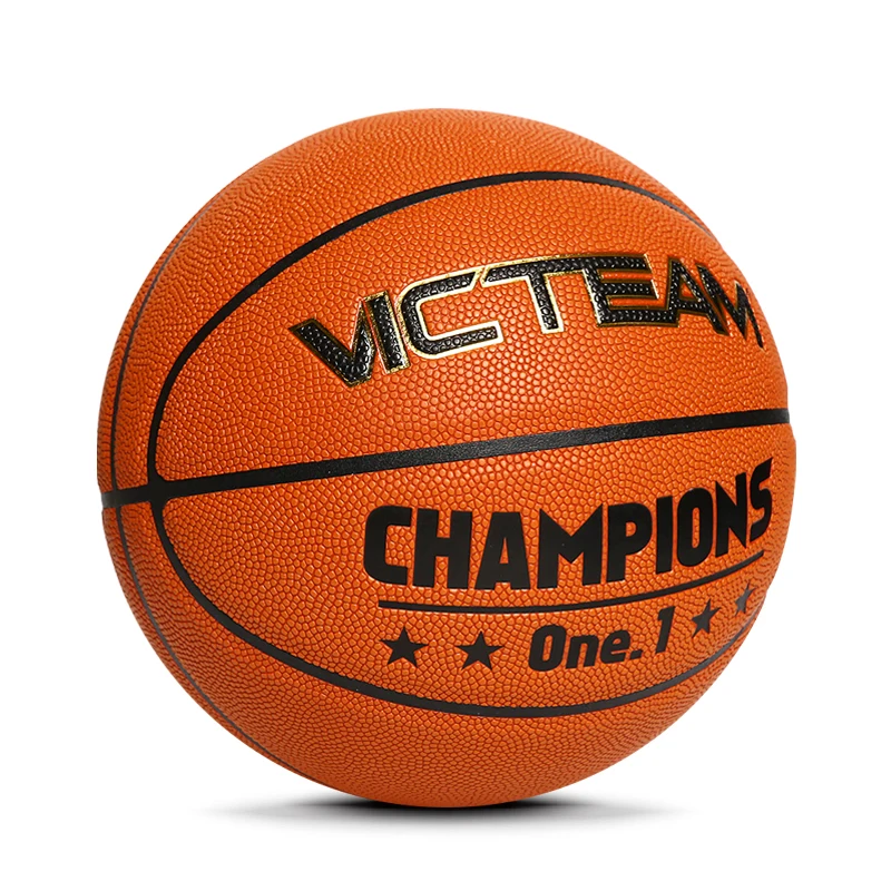 Custom Size 7 6 5 Compsite PU Training Basketball, Tacky Moisture Absorbing Leather Basketball Ball