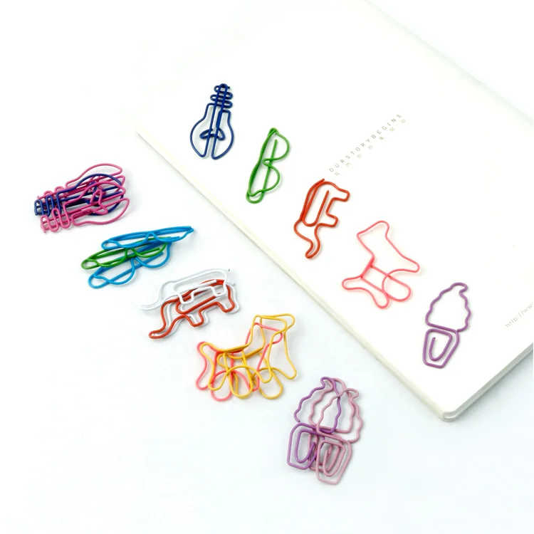 Прямая поставка с завода, зажимы для бумаги случайной формы, лидер продаж на Amazon, зажимы для бумаги в невидимой коробке