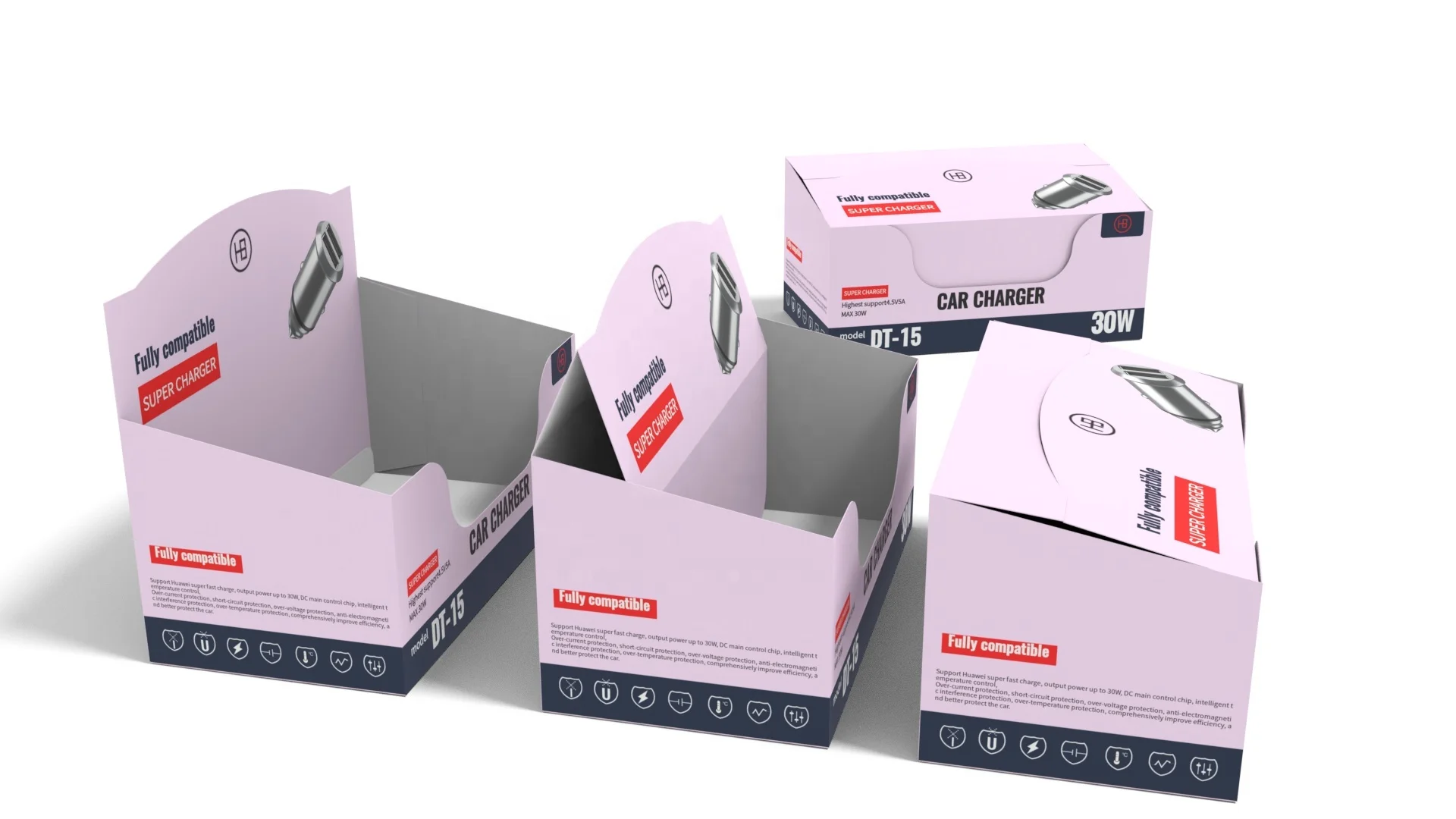 Custom Logo Printed Corrugated Paper Toy Pen Mug Retail Product Display PDQ Packing Packaging Carton Box