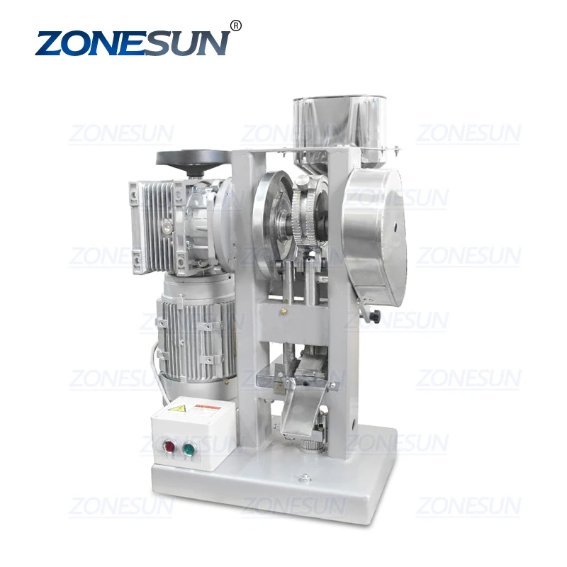 ZONESUN CandyLand DP60A Electric Effervescent Tablet Pressing Machine Candy Sugar Maker Single Punch Pill Press Making Machine