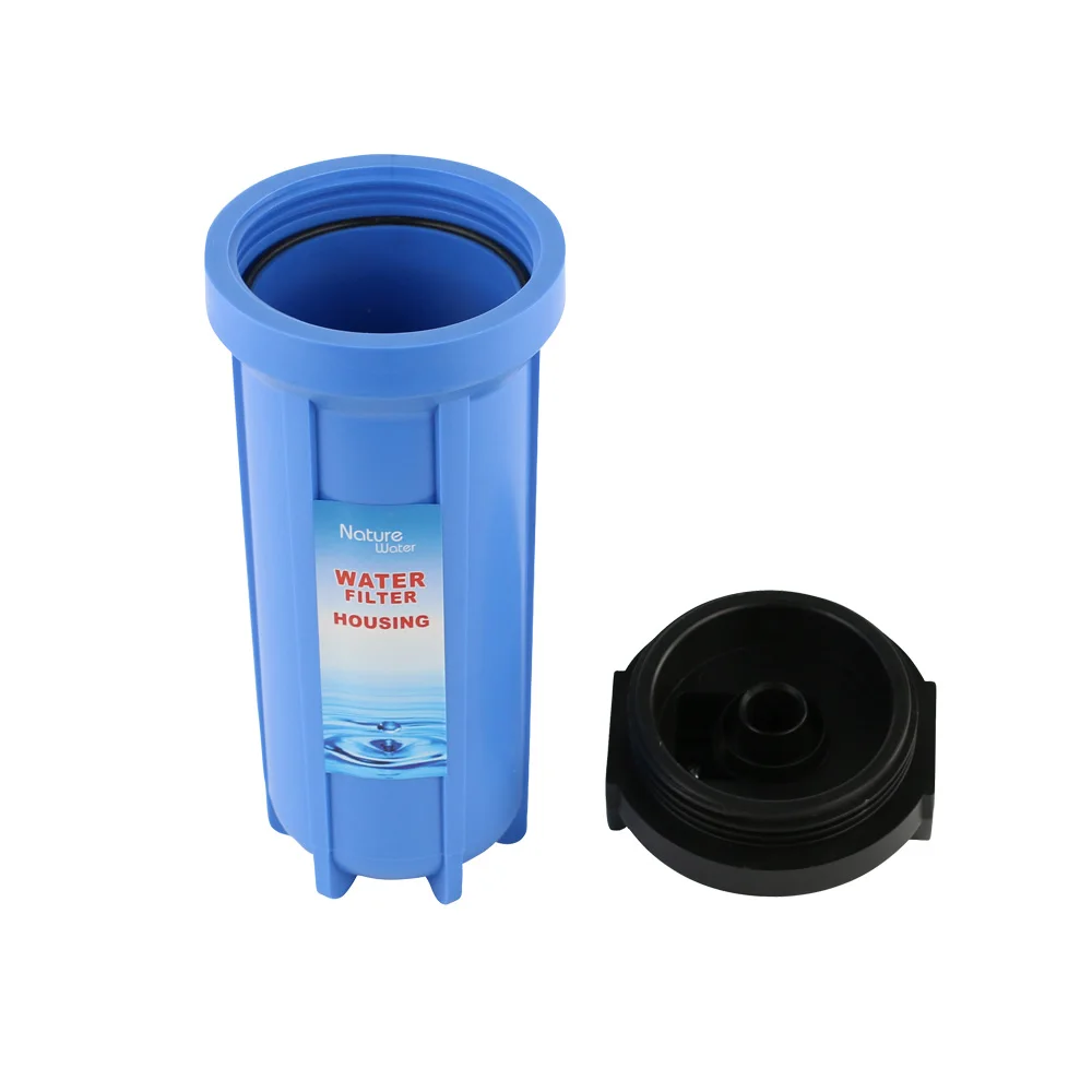 10 inch blue color plastic water purifier housing for pure water filter machine