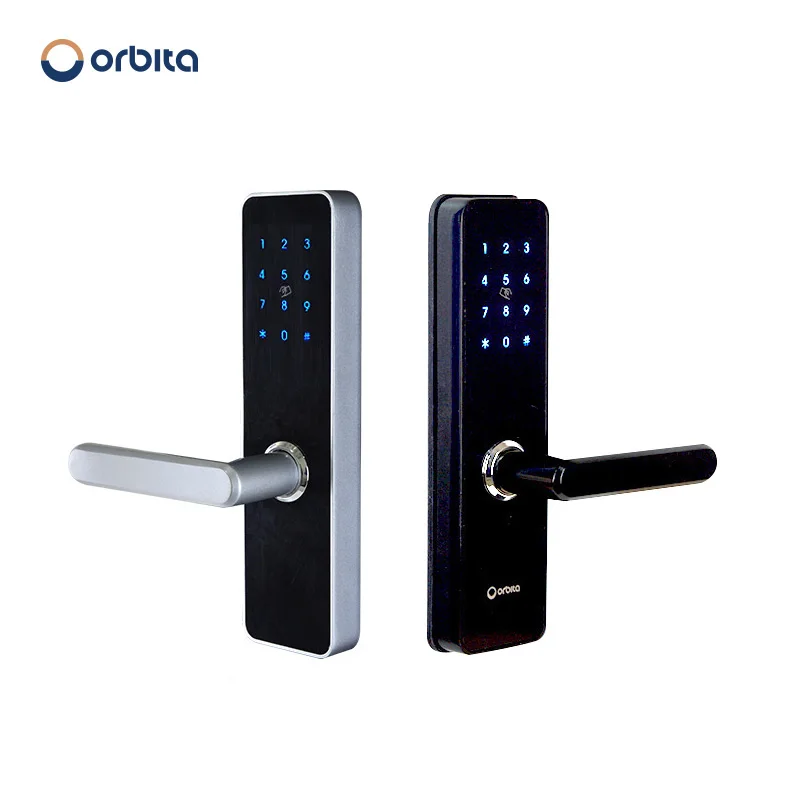 Умный дверной замок P7021 TTlock Tuya дистанционное управление Wi-Fi биометрическая ручка с кодом пароля со сканером отпечатка