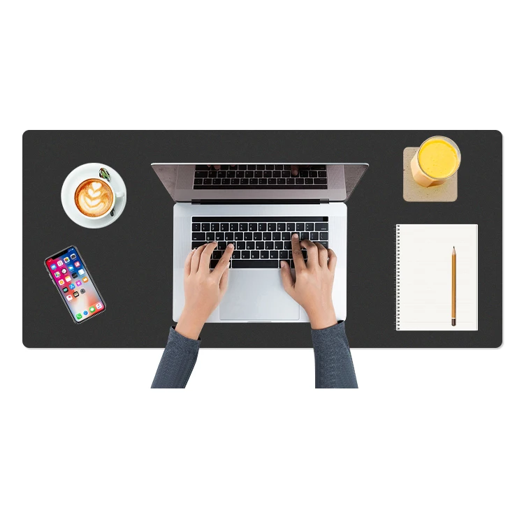 Modern Design Free Laser Logo Customized Color Pad Durable Felt Desk Mat For Office and Home