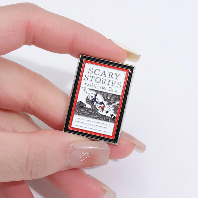 Scary Stories To Tell in The Dark Enamel Brooch Horror Story Book Metal Backpack Badge Clothing Accessories Gift Jewelry