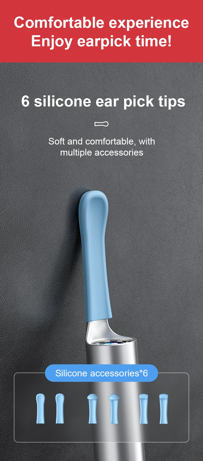 Inskam P40-B Смарт ушной серы портативный очиститель для удаления с Отоскоп камера беспроводная Wi-Fi света эндоскопа Электрический инструмент очистки