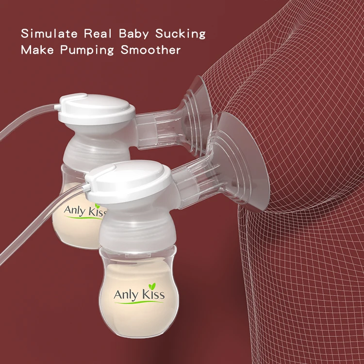 Anly Kiss 2024 Led touch panel smart motor electric double milk silicone breast pump breast milk extractor