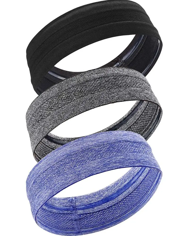 Wholesale Cheap Fashion Headband Men&Women Sweatbands Sweat Head Band for Tennis Badminton Sport Yoga
