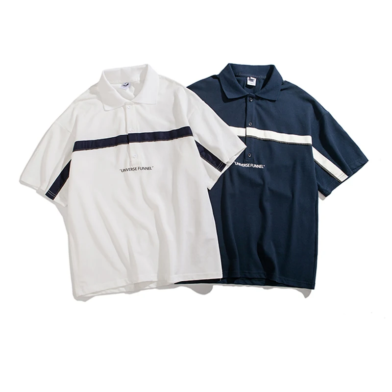 Мужские 100% органический хлопок ткань пике пустой полоса индивидуальный дизайн, рубашка-поло в полоску