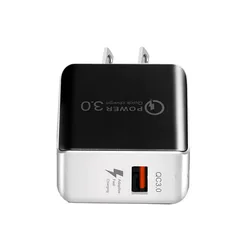 Factory Lowest Price 18W USB Charger Qc 3.0 US EU Charger Fast Charging Universal Adapter Wall Chargers