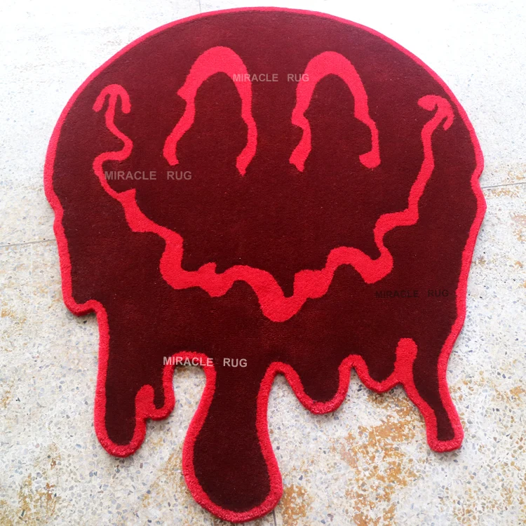 Wholesale Custom Personalized Made Melting Rug Logo Designer Persian Hand Tufted Handmade Customised Rugs