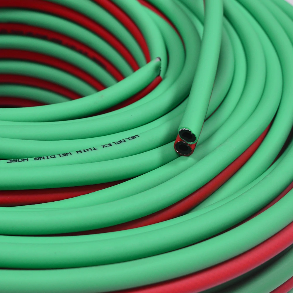 Customized Oxygen Acetylene Double Twin Welding Gas Rubber Hose PVC Welding Hose