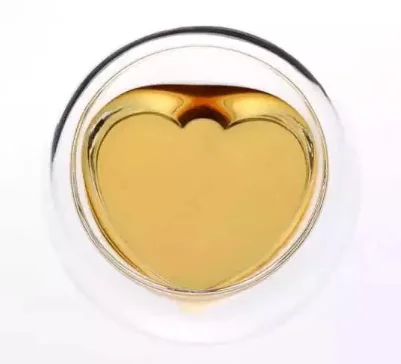 2019 Popular high borosilicate heat-resistant new style love heart shaped double wall layer glass cup