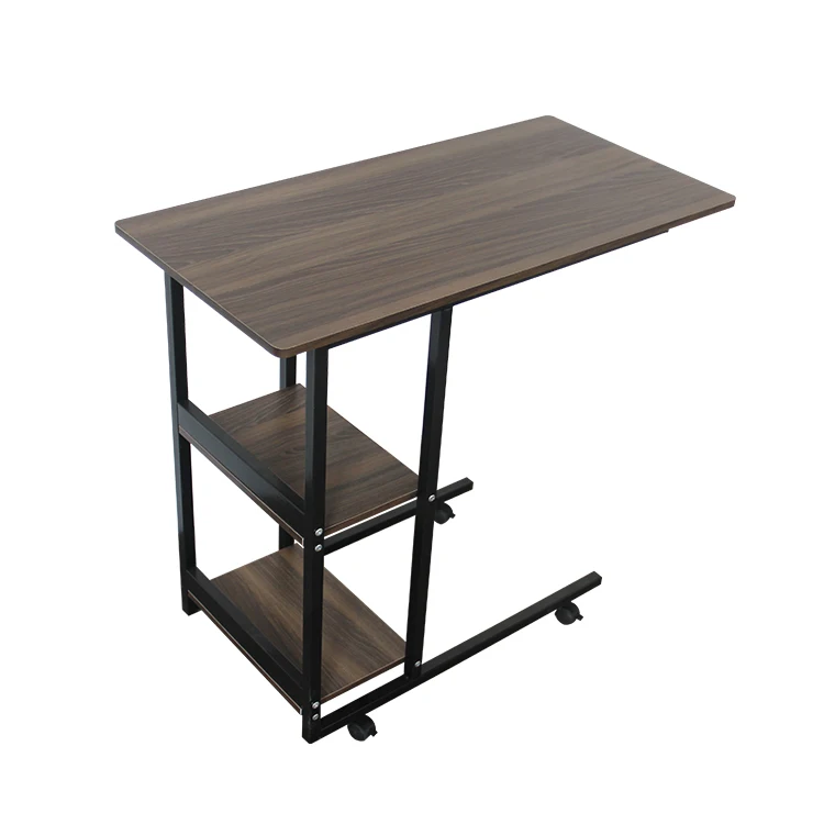 Modern  Movable Coffee Side Table Bed Side Table With Wheels