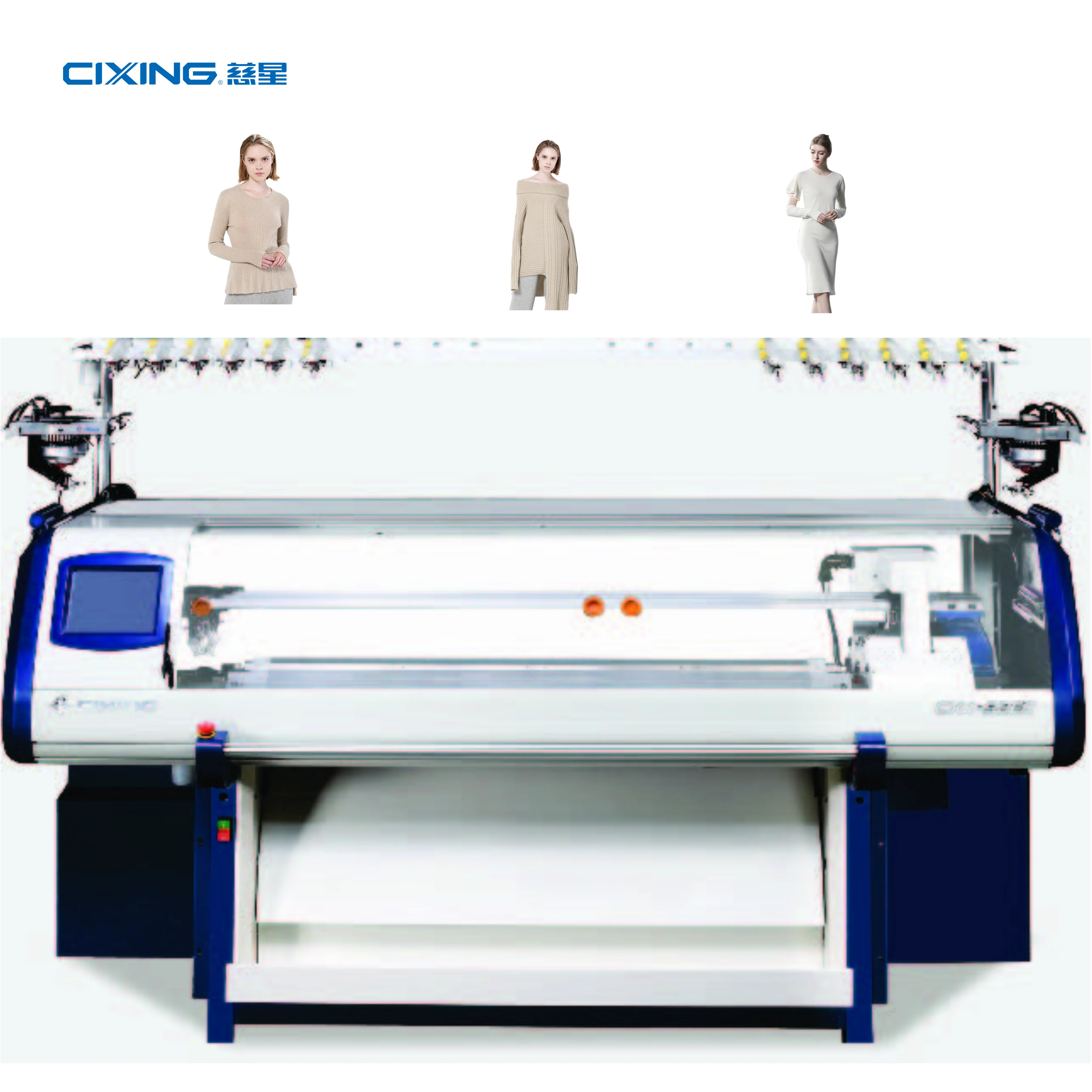 
Double systems Jacquard Knitting Machine For Sweater and CIXING Flat Knitting Machines 