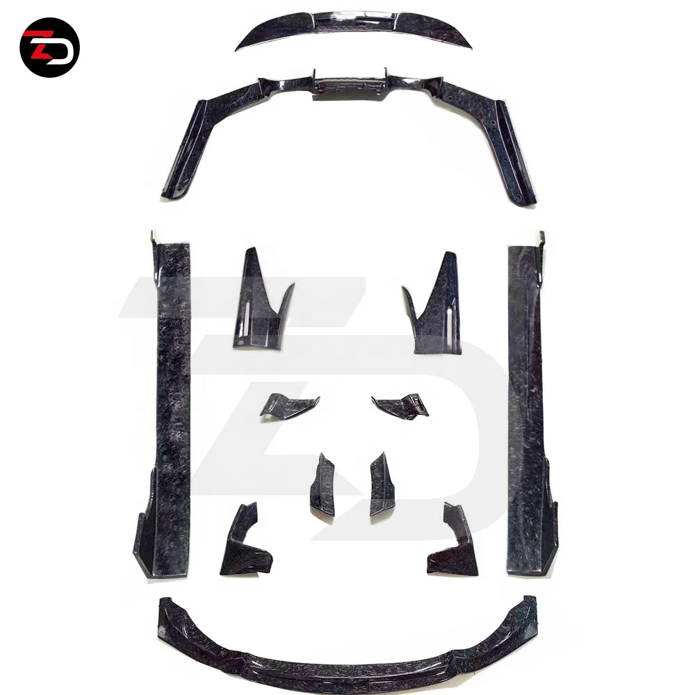 New carbon fiber rear spoiler front diffuser side skirts body kit Suitable for M3 M4 F80 F82 2014-2018 year